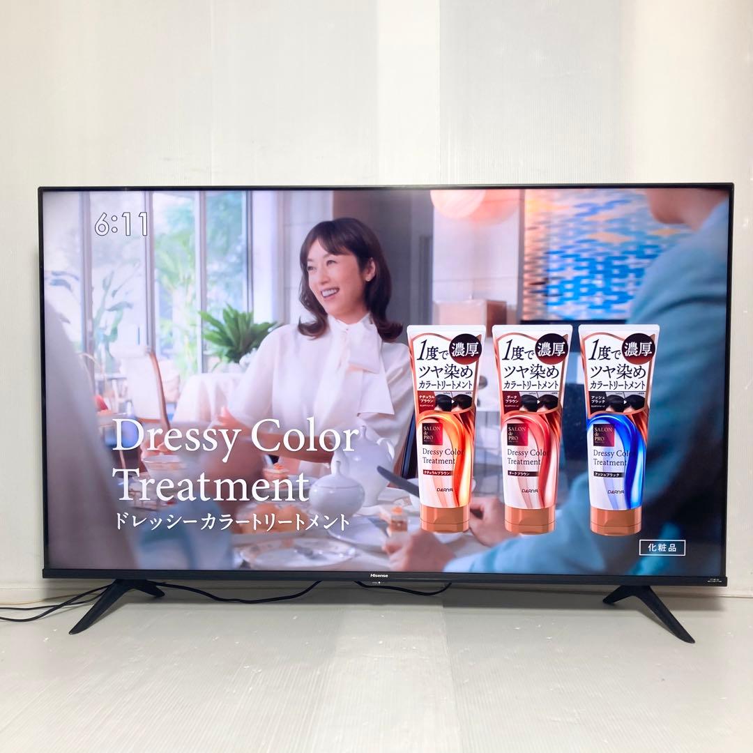 美品 ハイセンス 50型 4K液晶テレビ 50E6G 2021年製