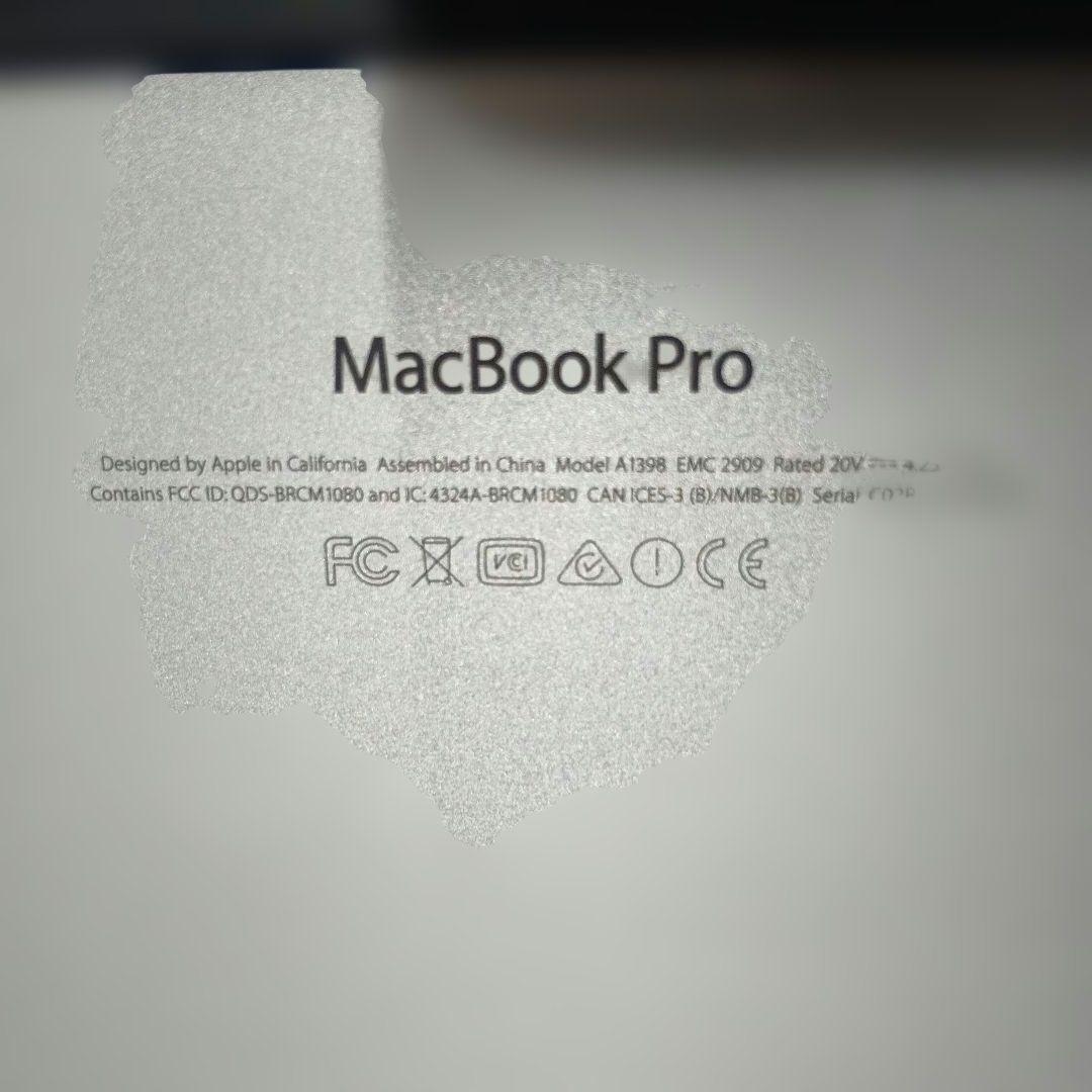 も*ん様 Apple MacBook Pro Retina,15inch,Mid