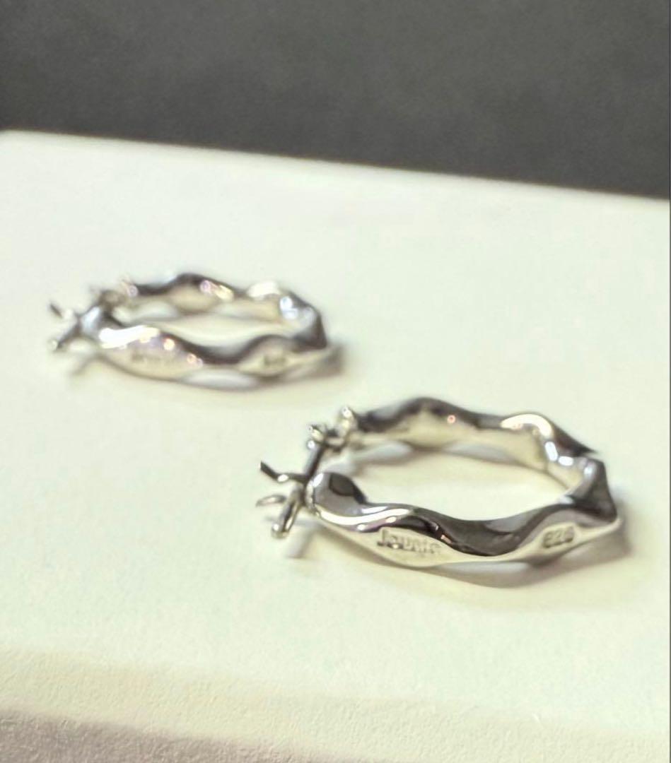 ■現行品■【Jouete】SV/K10フープピアス/ツイスト