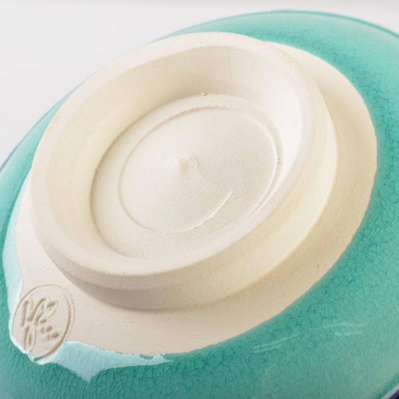 茶道具　交跡焼　堀口登造　シルクロード文　茶碗　共箱　V　6525