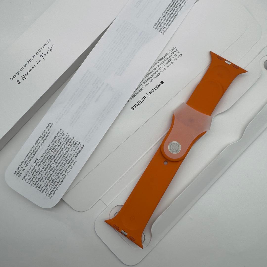 2668 未使用　Apple Watch エルメス　オレンジ　ラバー　スポーツ