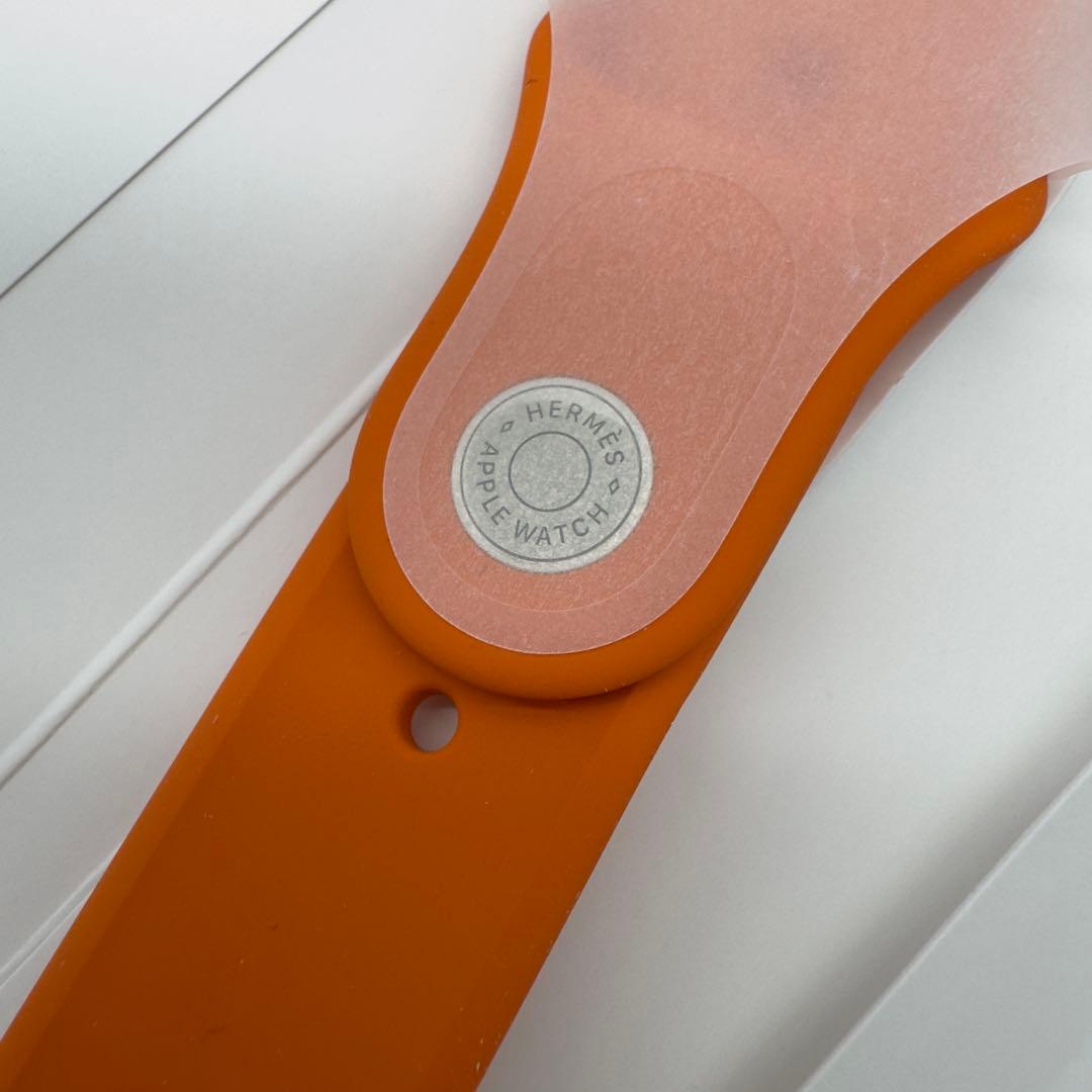 2668 未使用　Apple Watch エルメス　オレンジ　ラバー　スポーツ