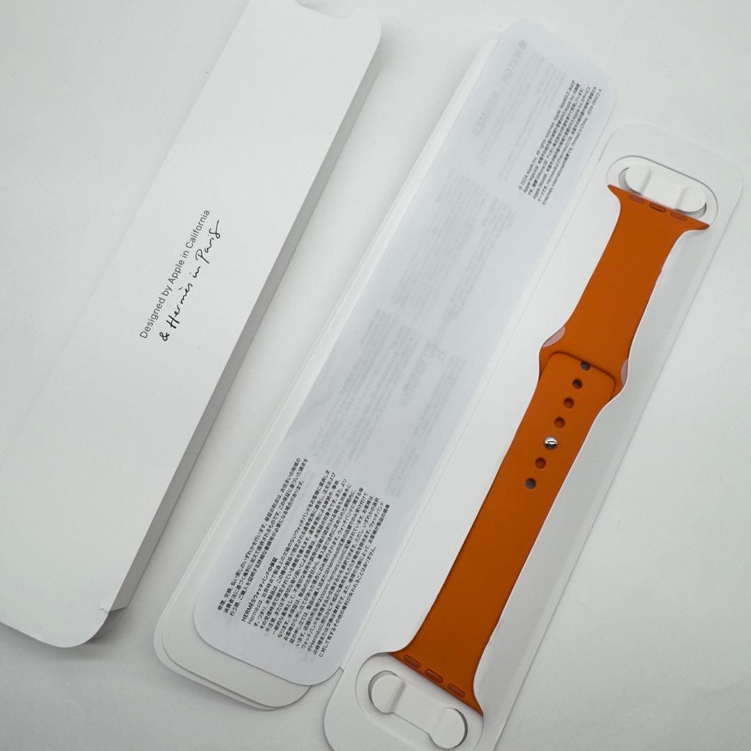 2668 未使用　Apple Watch エルメス　オレンジ　ラバー　スポーツ