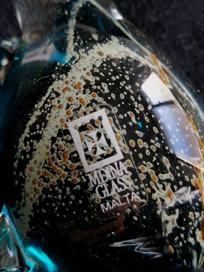 MALIA MALCO作 1999年製　小鳥　作家物ガラス工芸 MALTA製