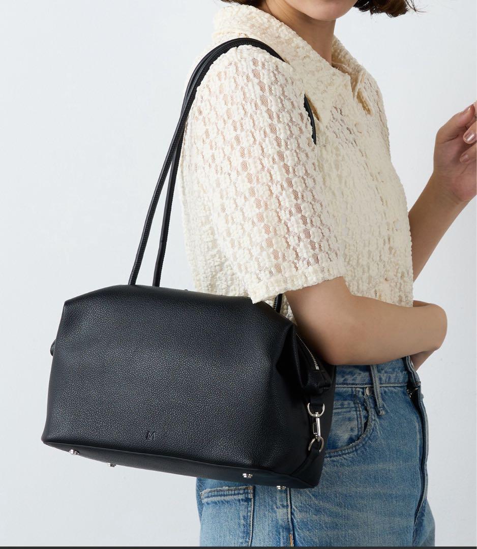 ＆MYUQ アンドミューク TAMTONボストンバッグ ショルダー ブラック