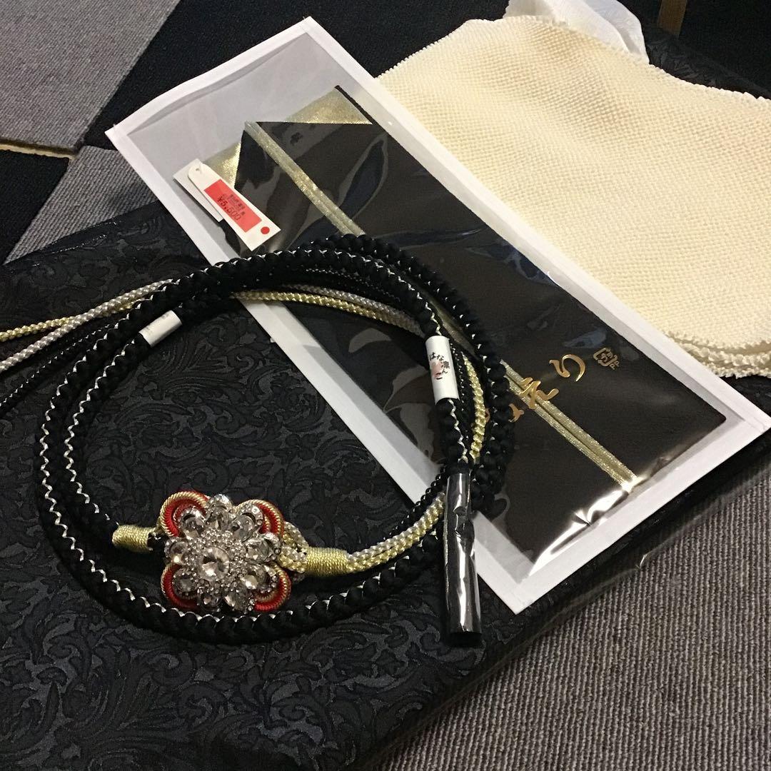 振袖セット　赤　エンジ　牡丹花　金彩　振袖6点セット　正絹　成人式　卒業式