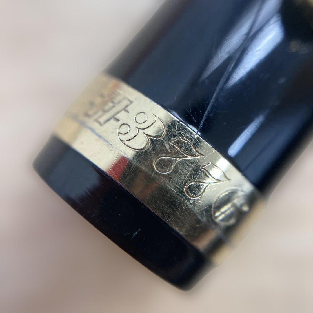 platinum プラチナ #3776 万年筆 黒 ゴールド 細