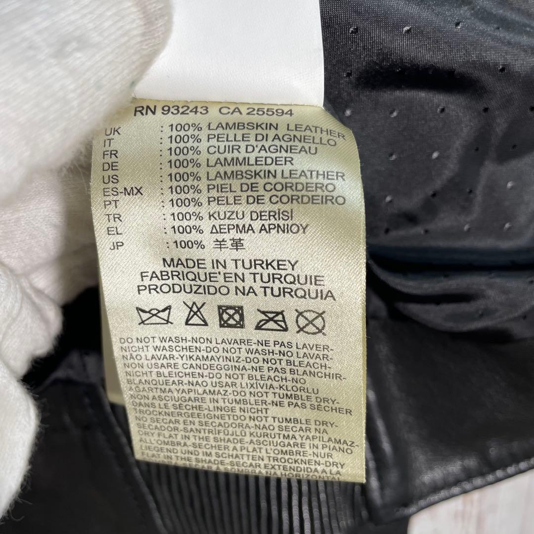 【人気】ディーゼル　レザージャケット　シングルライダースジャケット　羊革黒 本革