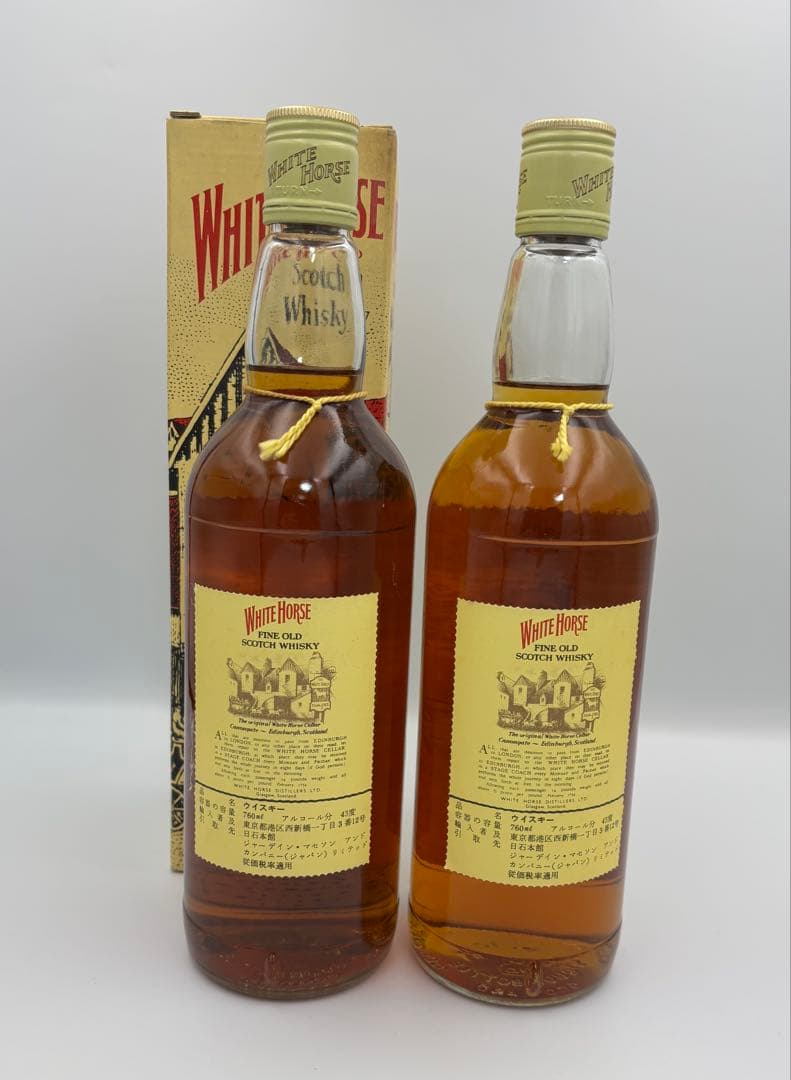 未開栓 WHITE HORSE ファインオールド 760ml 特級 2本 古酒