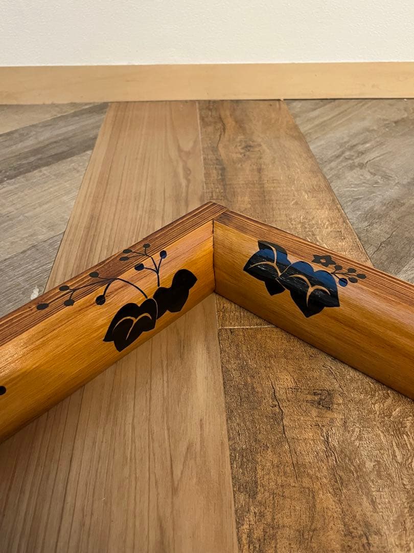 大炉炉縁 北山杉 踊桐 玄々斎好写 / 角出俊平 茶道具 紙箱