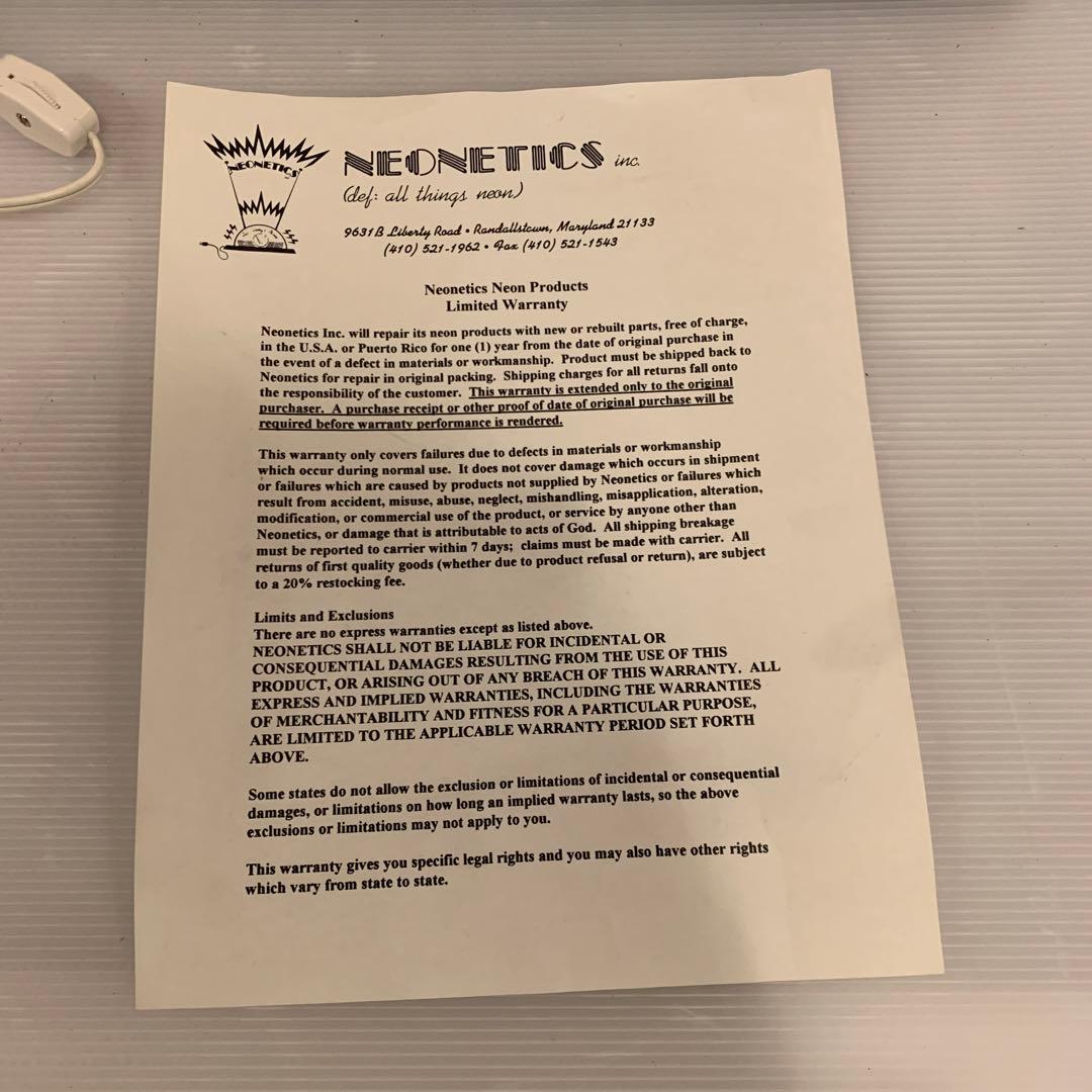 NEONETICS ネオン管アートパネル　WILDTHINGS