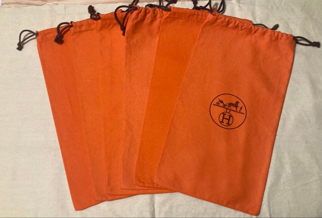 【美品】HERMES エルメス 巾着 保存袋 6枚