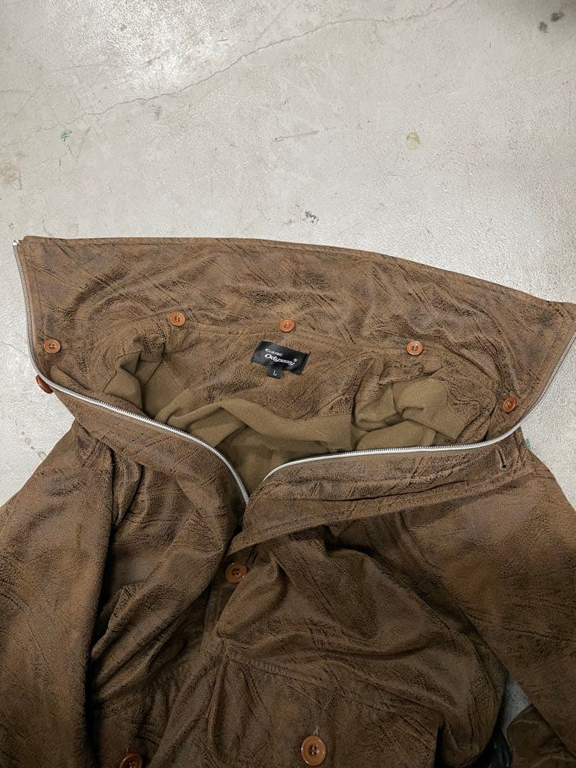 00s スウェードジャケット　セットアップ　スウェードパンツ　茶　y2k 古着