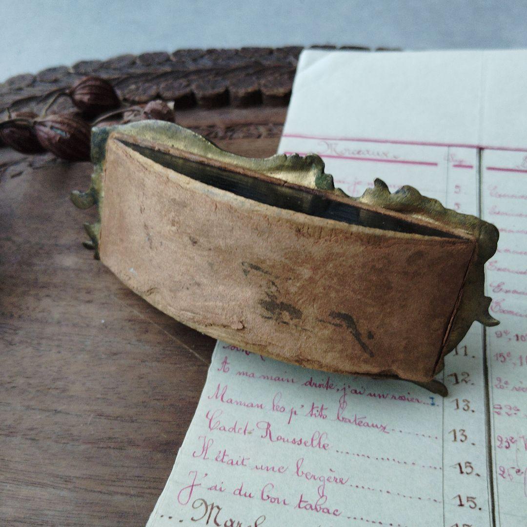 フランス　真鍮ロカイユ装飾　インクブロッター　アンティーク　ステーショナリー雑貨