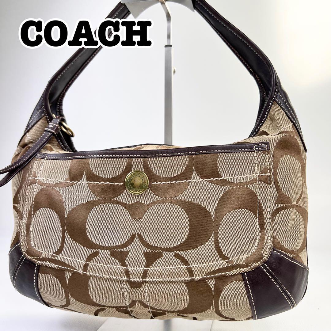 【y2k✨00s】COACH ワンショルダー アクセサリーポーチ シグネチャー