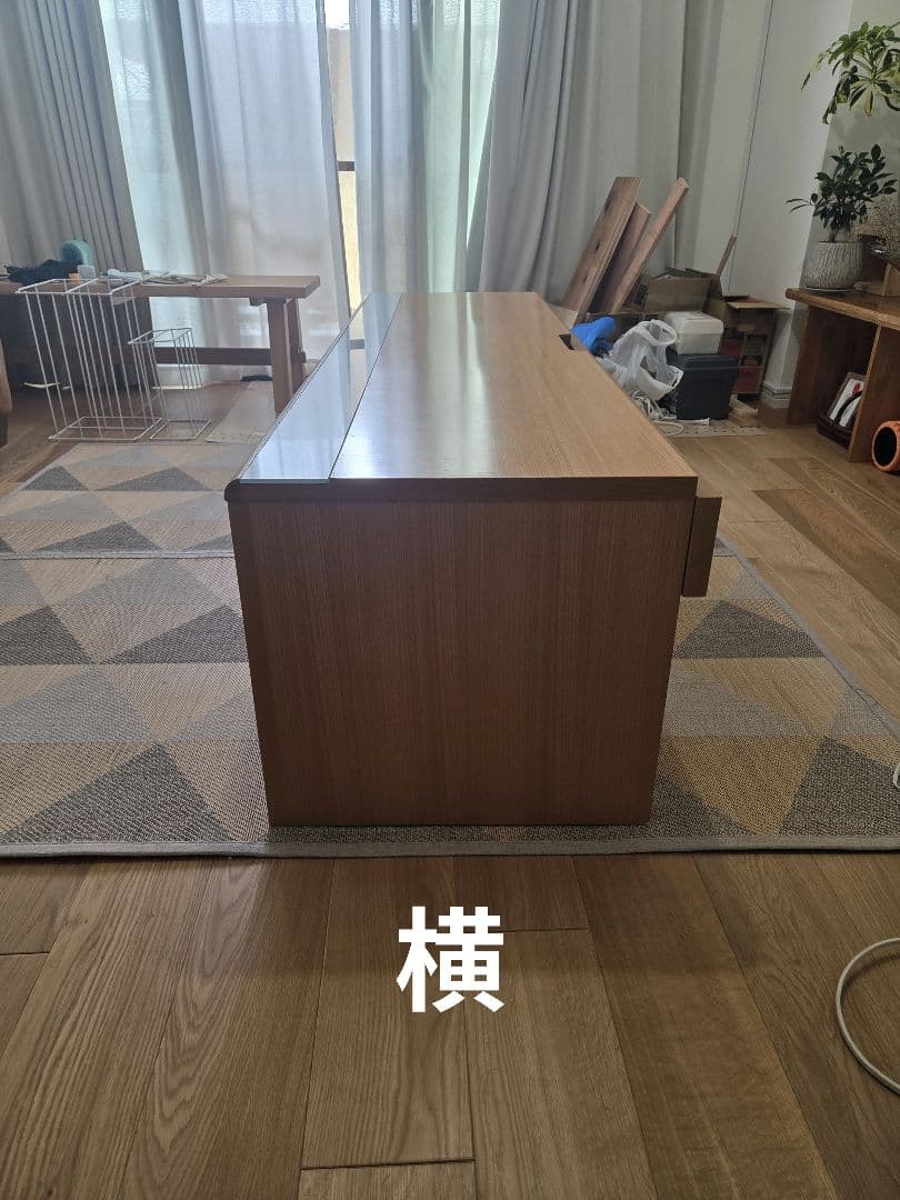 ★木製引き出し付きテレビ台　　　　　　 ★武富家具　 ★ タモ材