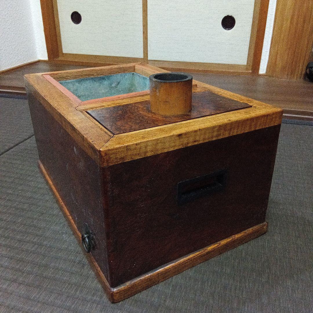 「ビィンテージ アンティーク」古美術 骨董 古道具 デスプレー 煙管盆 実使用品