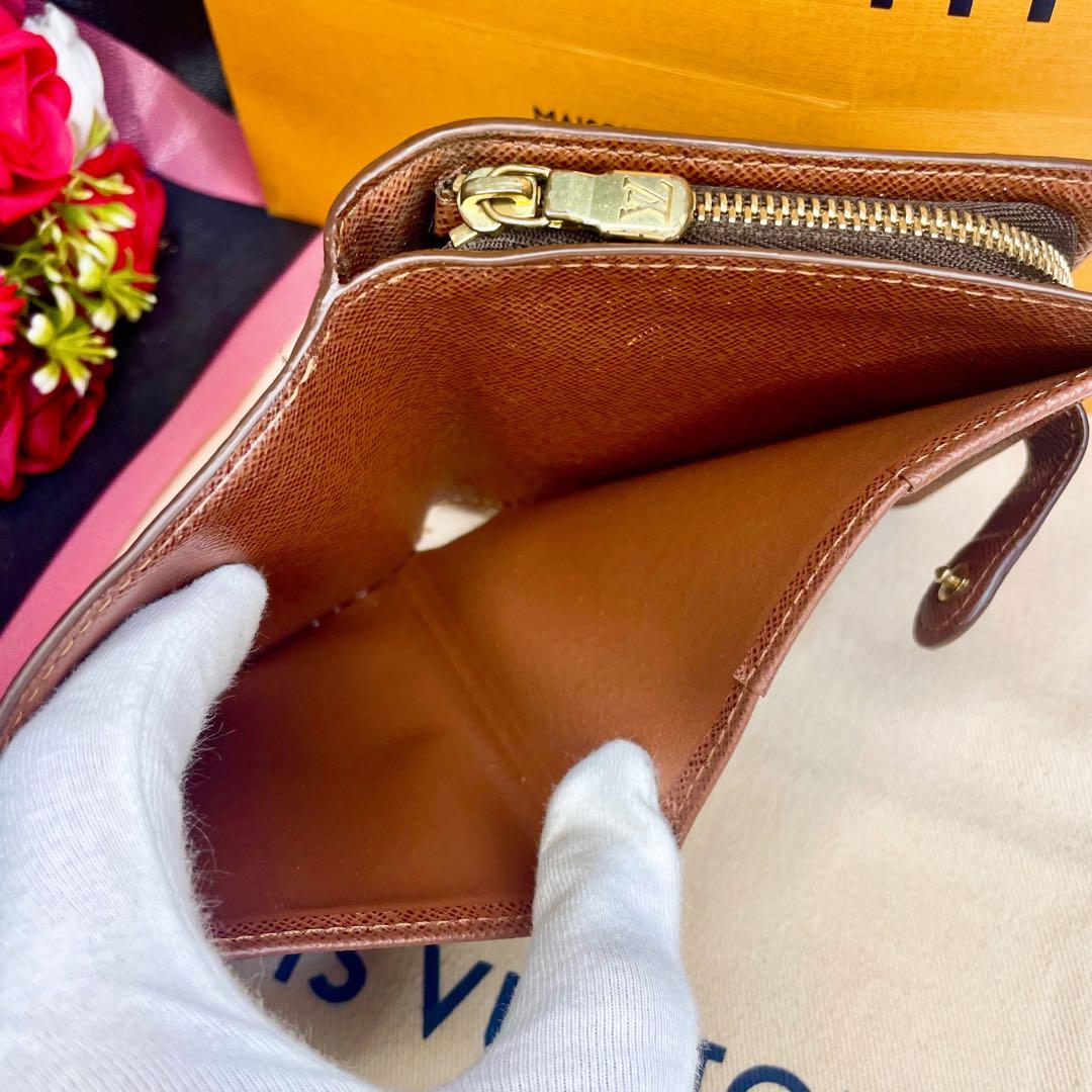 ✨極美品✨ヴィトン モノグラム コンパクトジップ 二つ折り財布 ラウンド