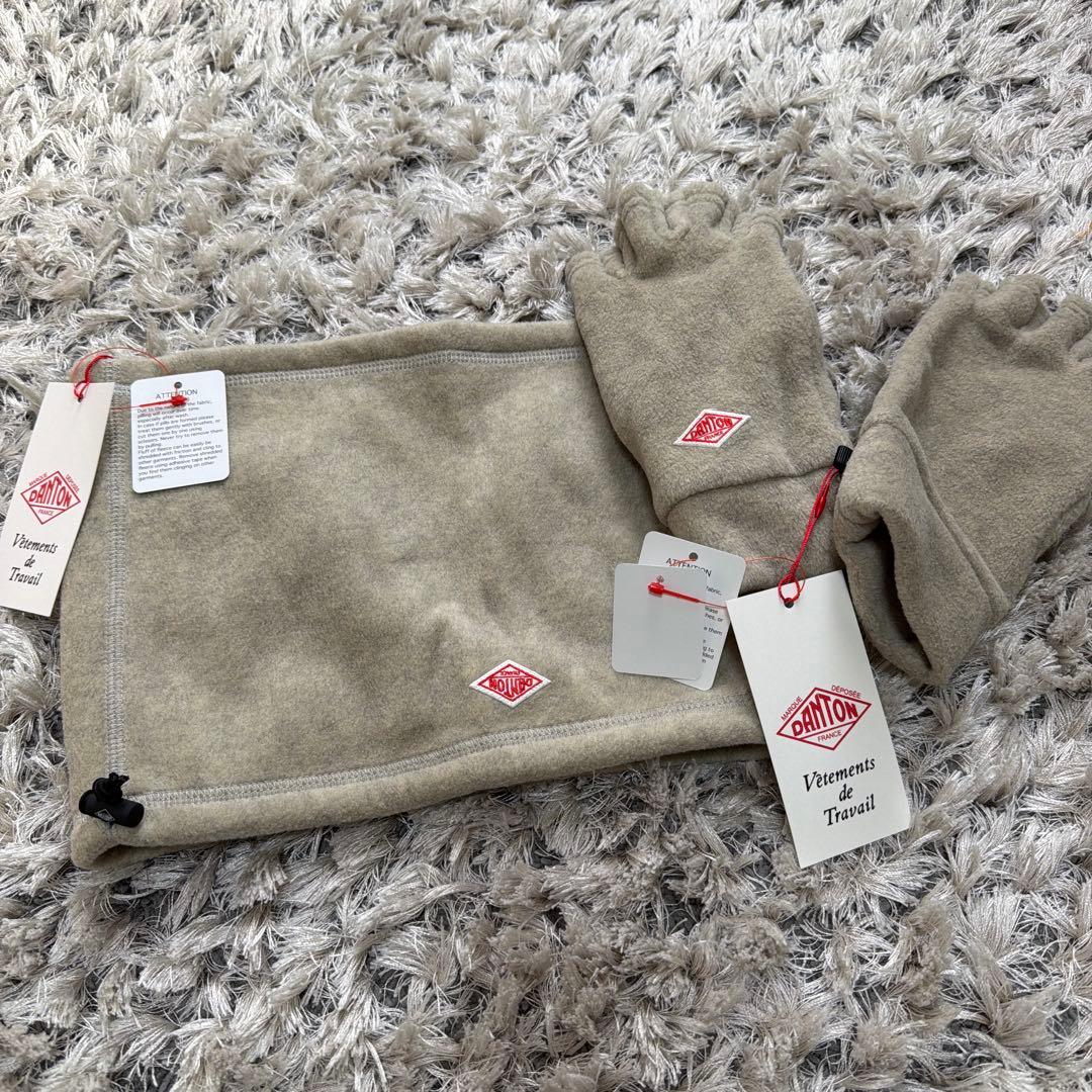 ダントン　フリース　マフラー&手袋