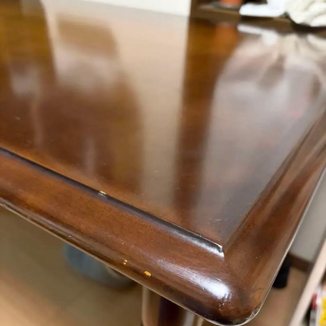 猫脚　キツツキ飛騨産業　ダイニングテーブル　天然木カバ単板