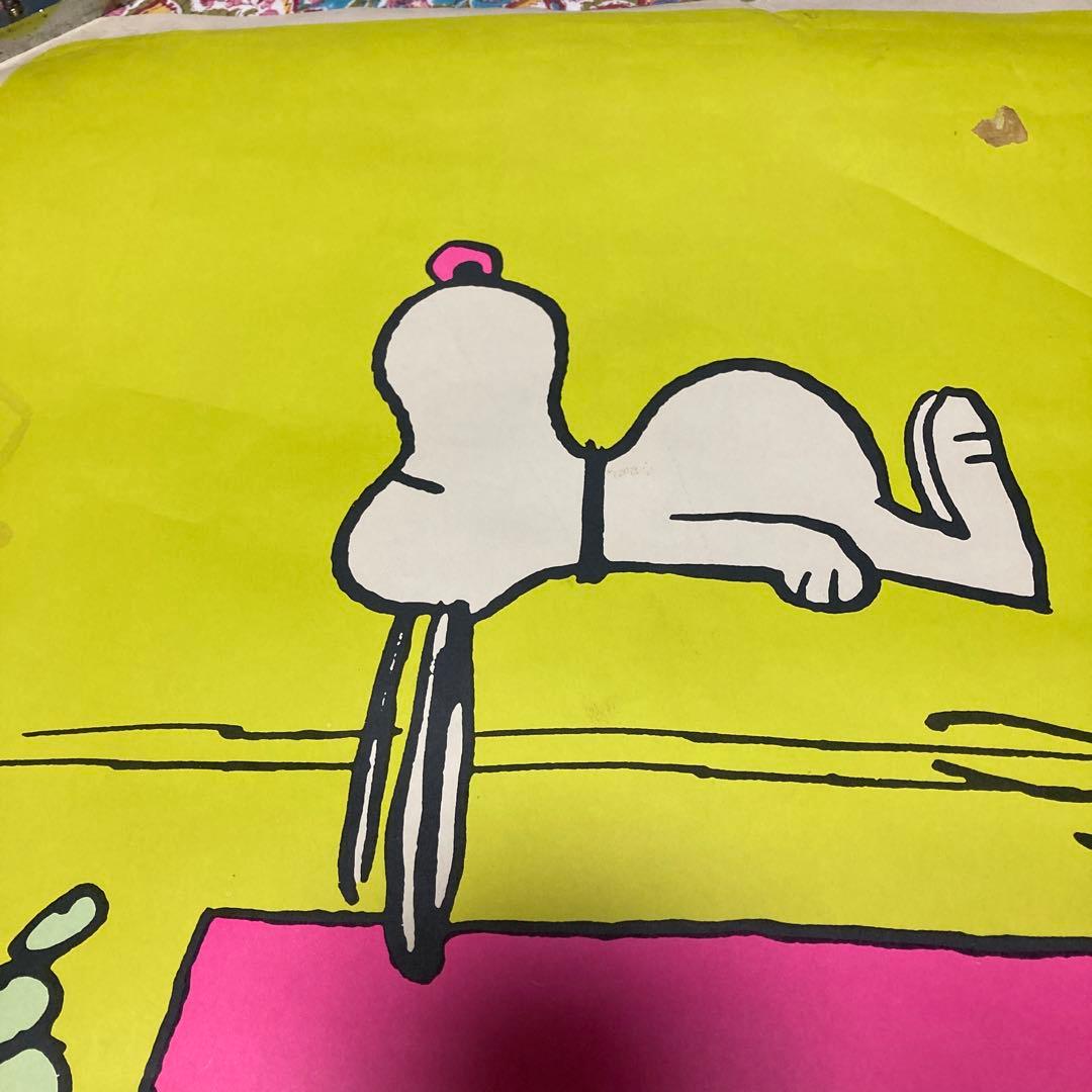 70'sヴィンテージ　ポスター　スヌーピー　STUPID BIRDS ヒッピー