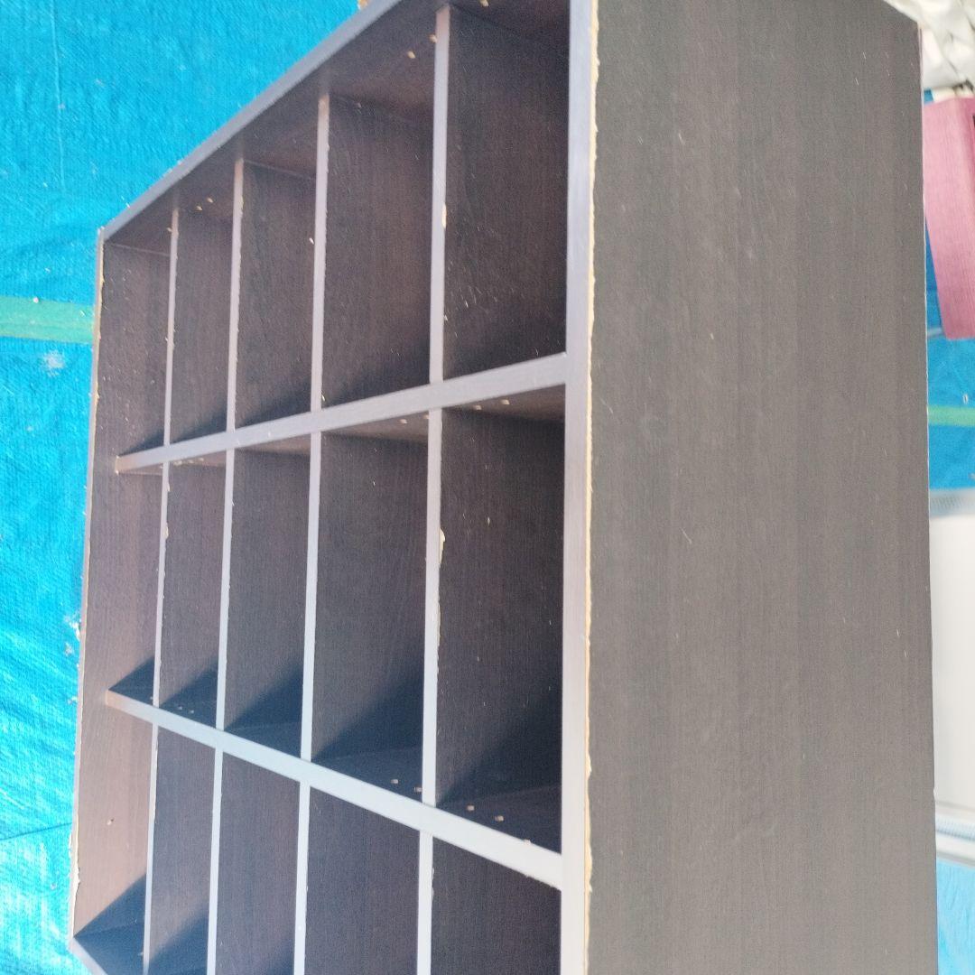 こげ茶靴箱・下駄箱・シューズラック（最下段等の削れ要確認）