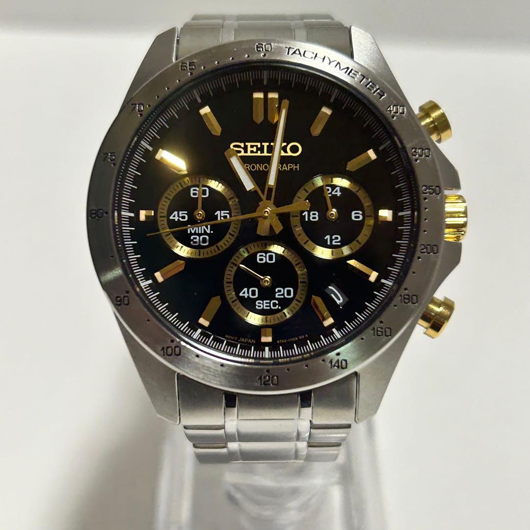 稼働 SEIKO セイコー スピリット クォーツ クロノグラフデイト