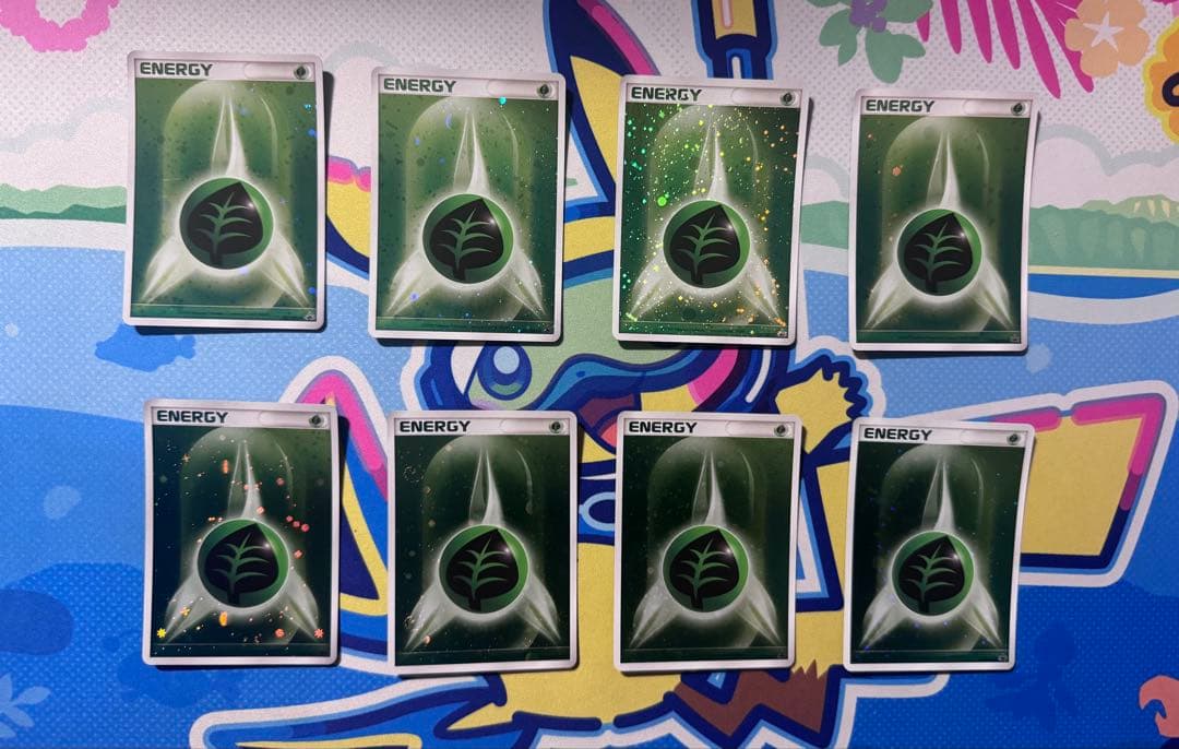 ポケカ　基本草エネルギーブリザードDPtプロモ　8枚セット　バラ売り可