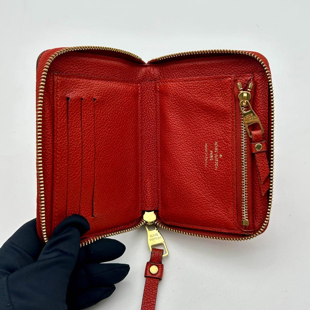 美品　ルイヴィトン　スクレット　コンパクト　アンプラント　ケース　レッド
