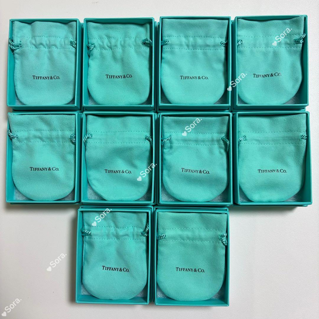 極美品　ティファニー　空箱　巾着袋　10セット　現行品　保存袋　アクセサリー入れ