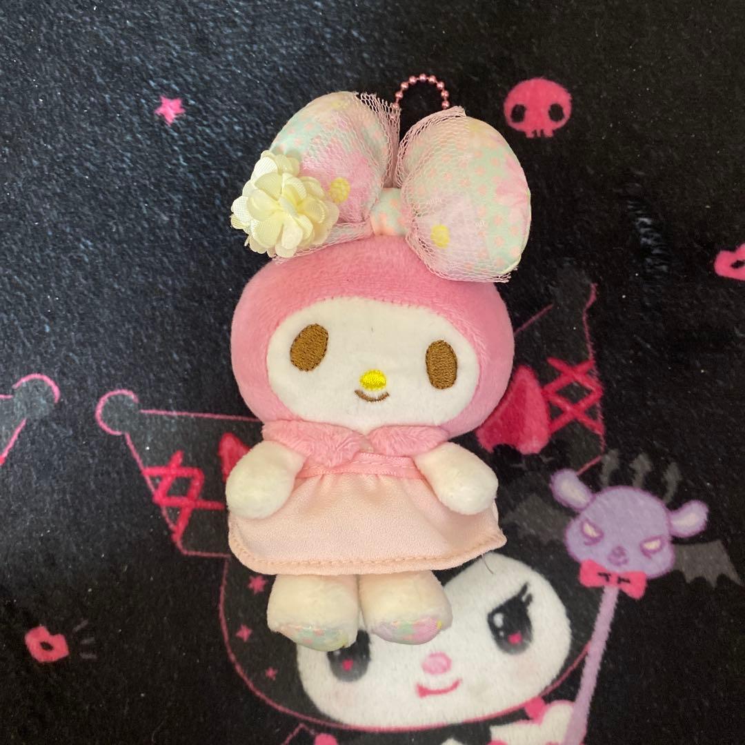 サンリオ マイメロ フラワーリボン マスコット キーホルダー レア 2014