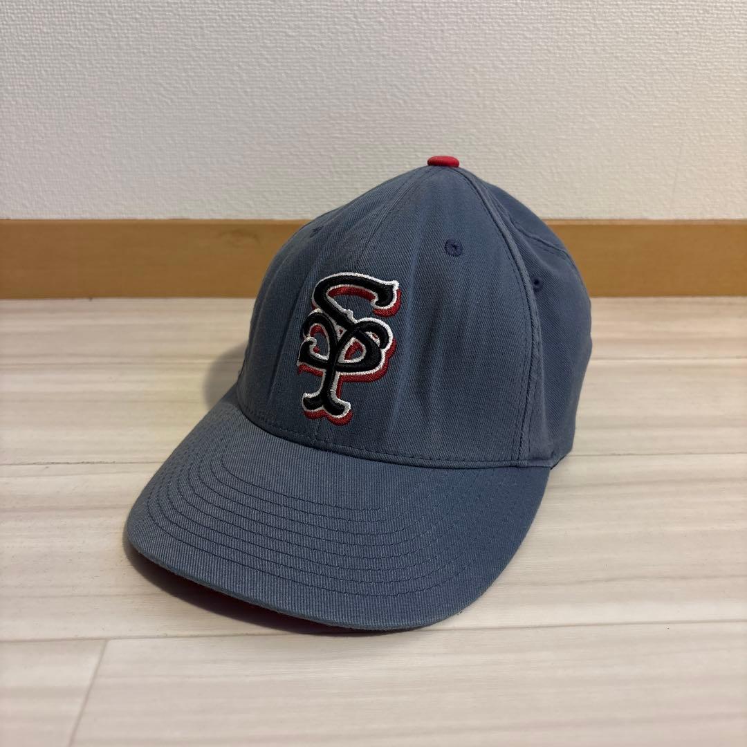 90s OLD STUSSY 激レアカラー ネイビーフェード 紺タグ キャップ