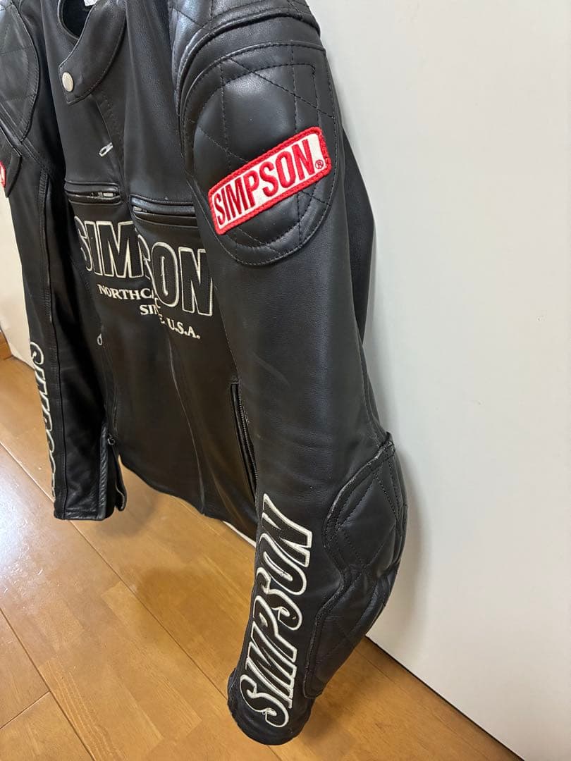 シンプソン　ライダースレザージャケット 革ジャン