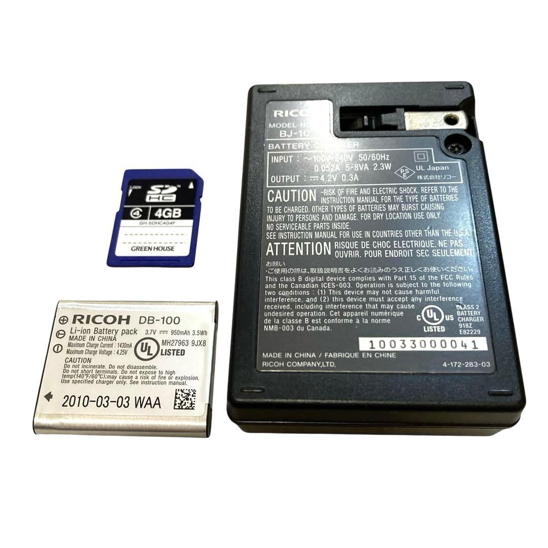 [美品•即使用可] RICOh リコー CX-3 コンパクトデジタルカメラ 黒