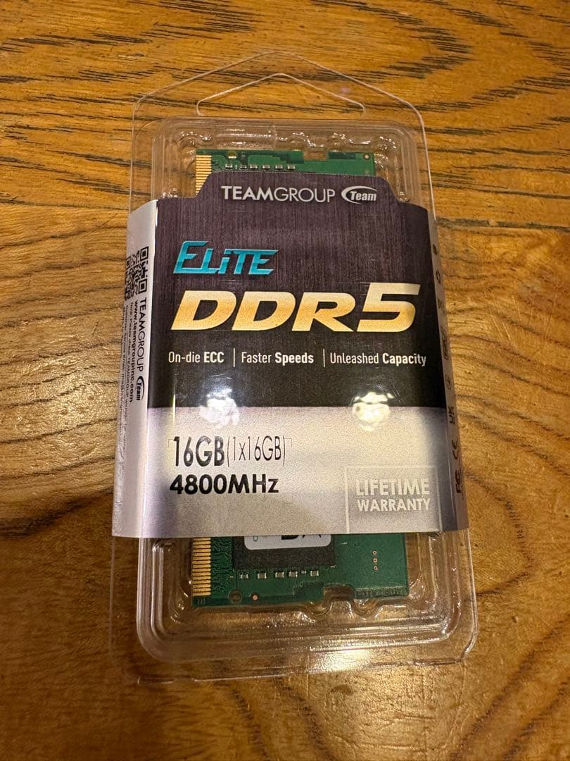 メモリー TEAMGROUP Elite DDR5 16GB (x2) 4800MHz