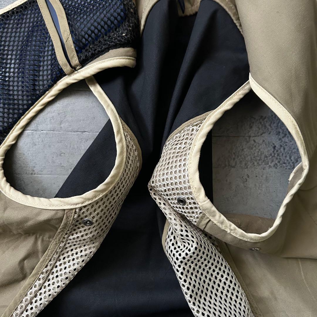 Beretta 本革 レザー XL メッシュバック ベスト ブラック ベージュ