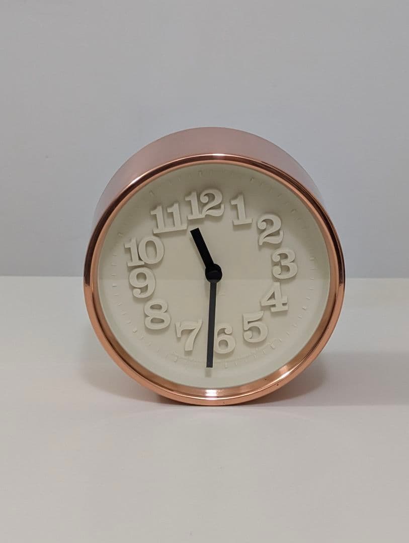 名作 渡辺力 小さな時計 純銅モデル リキクロック ジャパニーズモダン