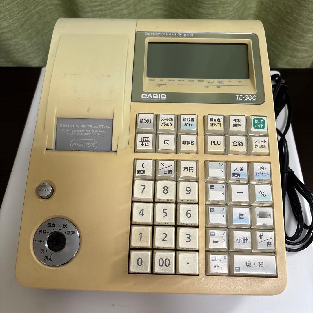CASIO カシオ TE-300 電子レジスター　ドロアー