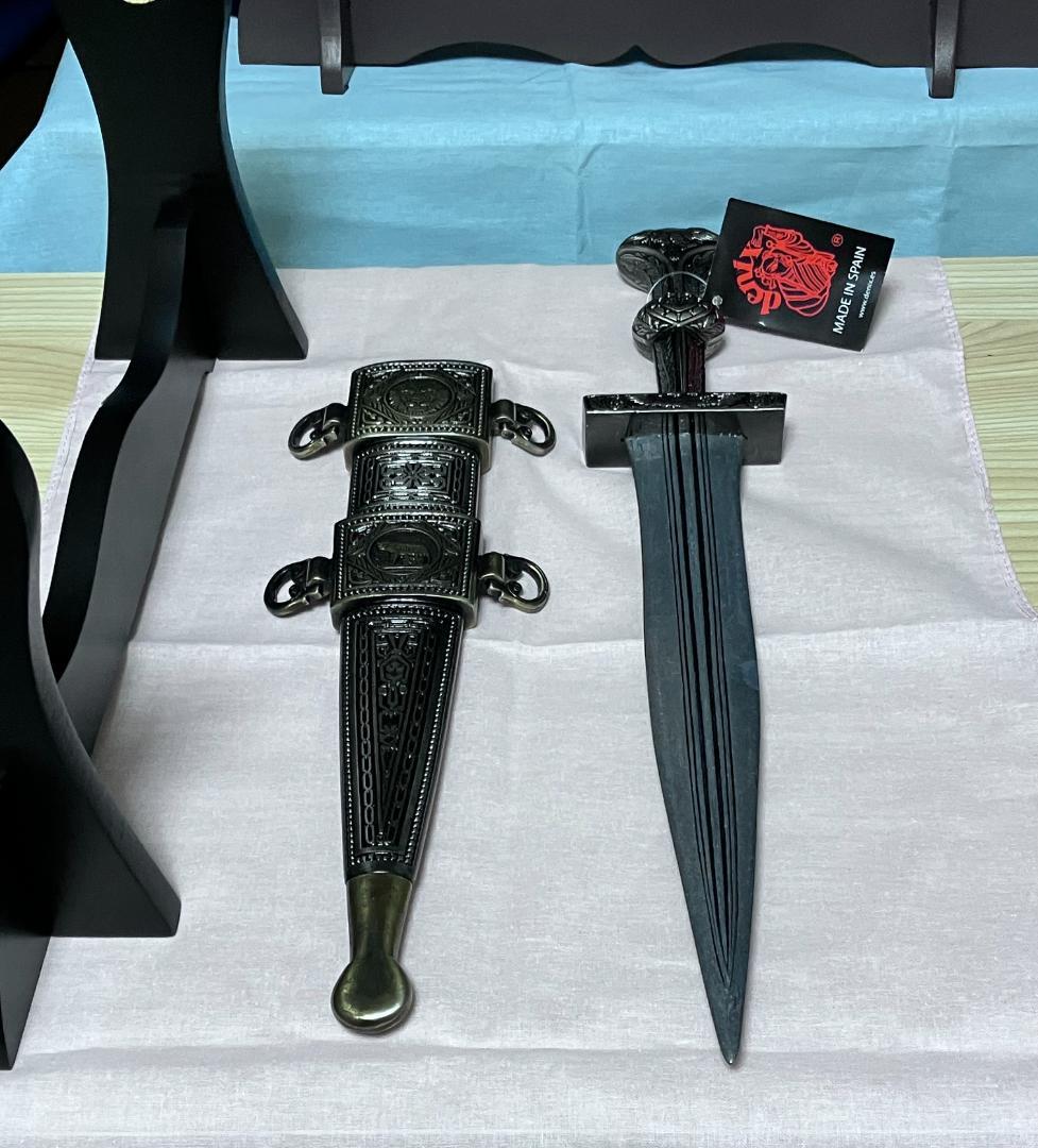 ※追記❷アリ：2本:新品未使用『エクスカリバー＆ダガー』DENIX製 模造刀剣類