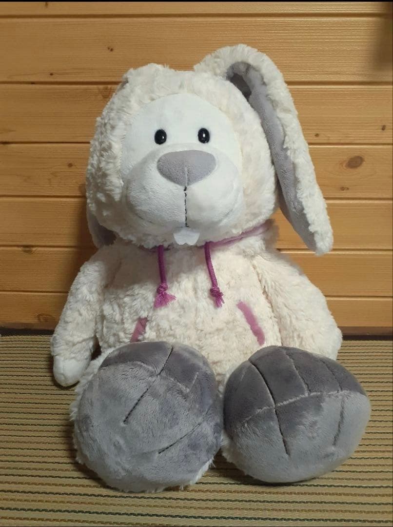 大きなユキウサギ　ぬいぐるみ　ニキ　nici