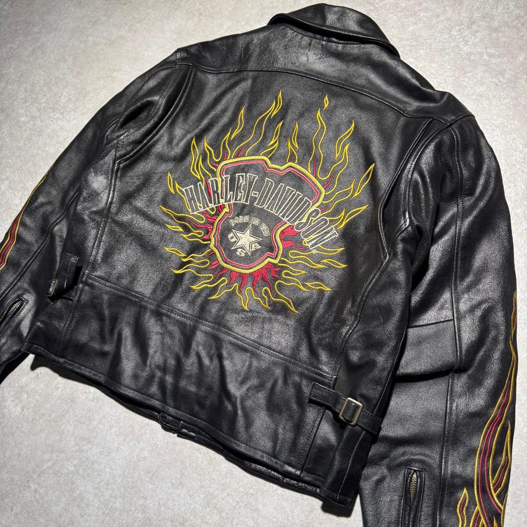 ジャケット・アウター HARLEY DAVIDSON vintage leather jacket