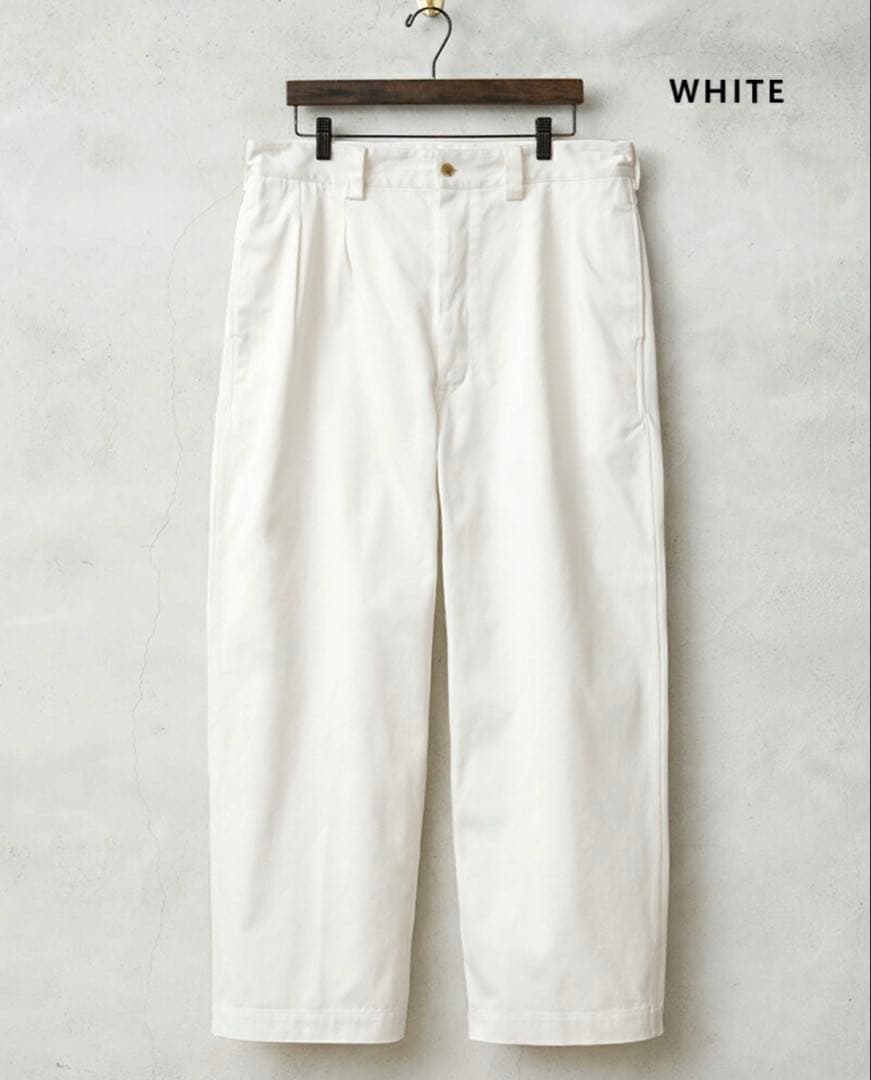 新品 WAIPER.incフランス軍1950〜60年代 M-52チノトラウザー白