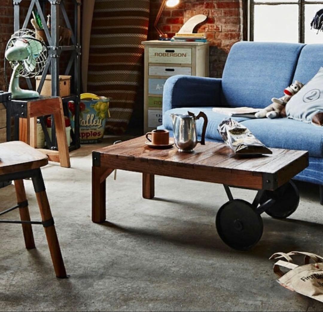 トロリーテーブル　Sサイズ　90センチ　ヴィンテージ風