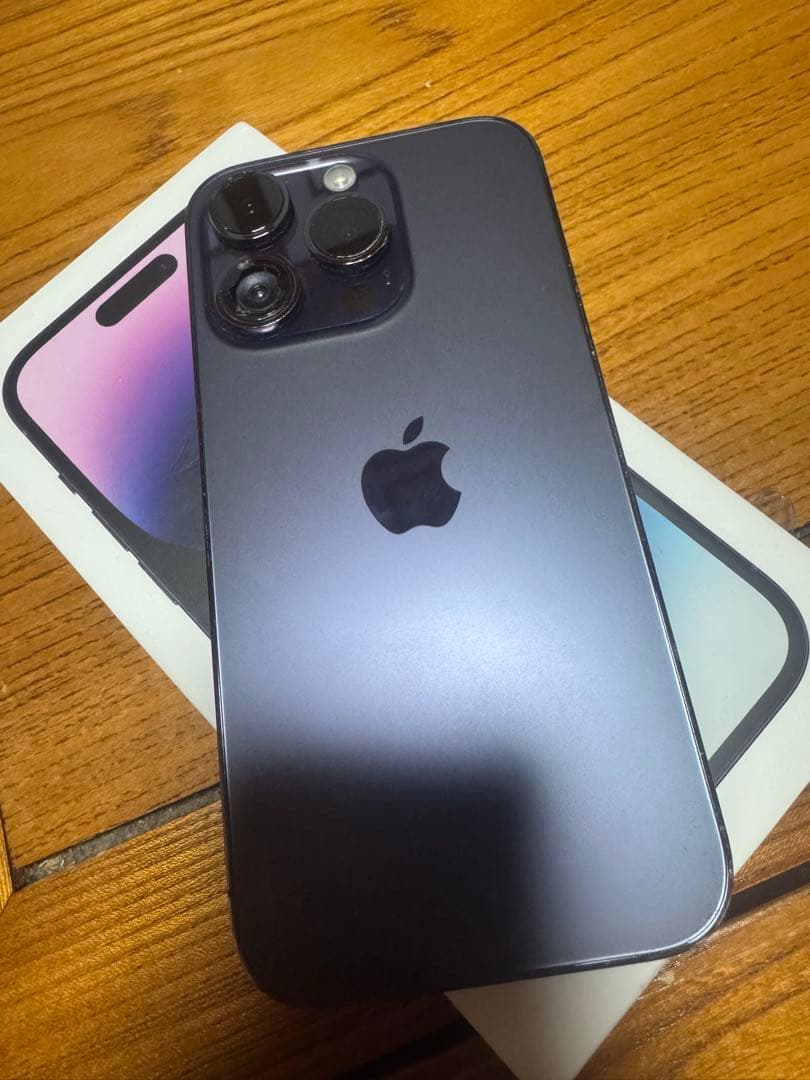 Apple iPhone 14 Pro ディープパープル 本体 箱あり