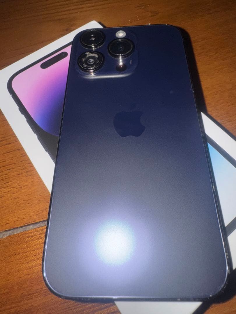 Apple iPhone 14 Pro ディープパープル 本体 箱あり