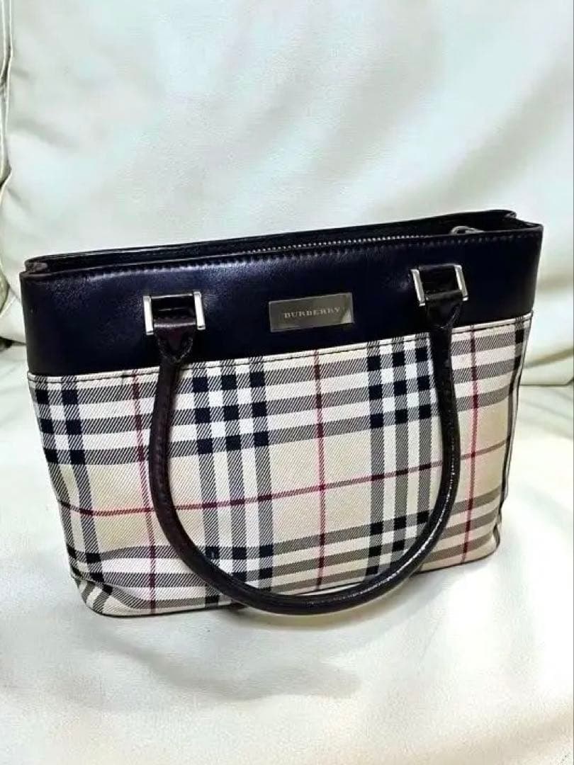 Burberry チェック柄 ミニトートバッグ