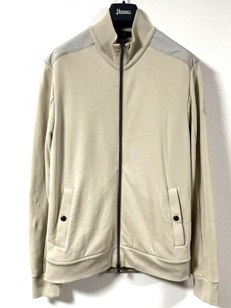 HERNO 46 コットン　ブルゾン　ベージュ　スタンドカラー