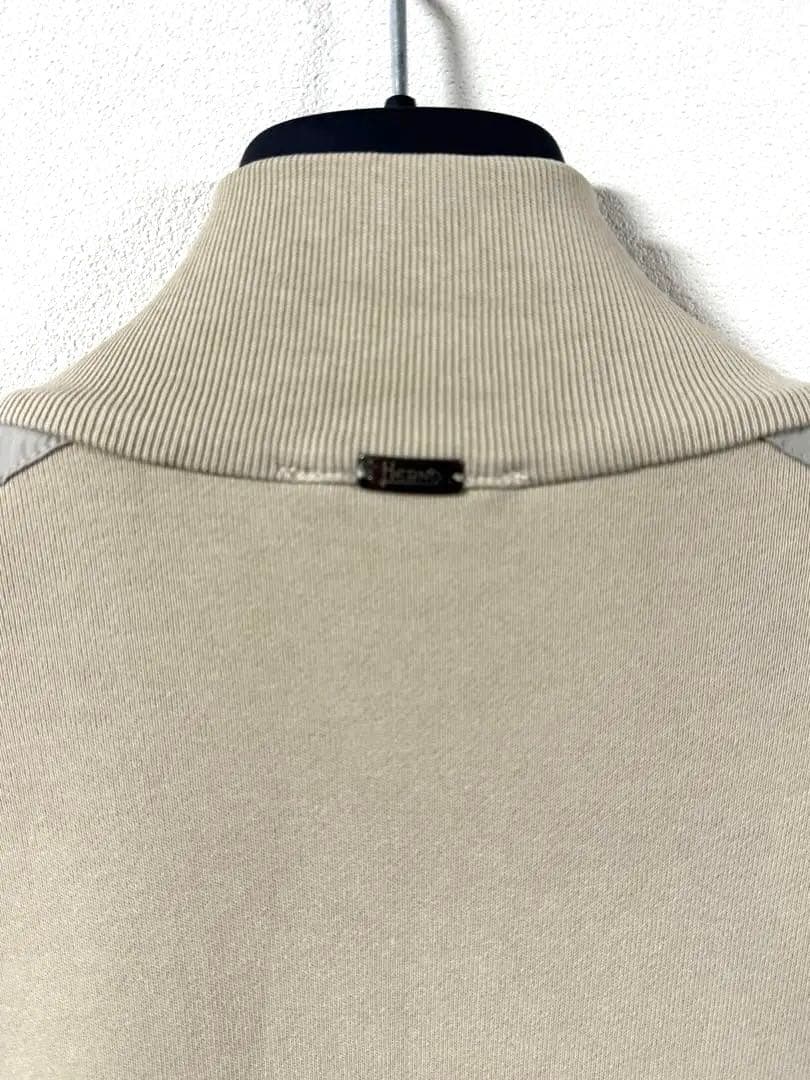 HERNO 46 コットン　ブルゾン　ベージュ　スタンドカラー