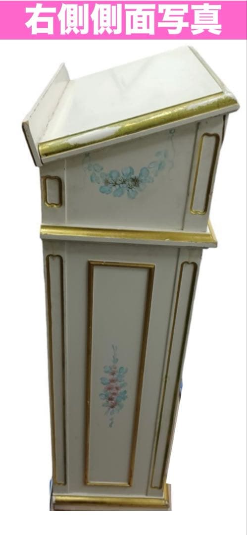 超希少♦️最高級 ロココフレンチ♦️ホワイト♦️傾斜トップ♦️アンティーク収納♦️修復あり