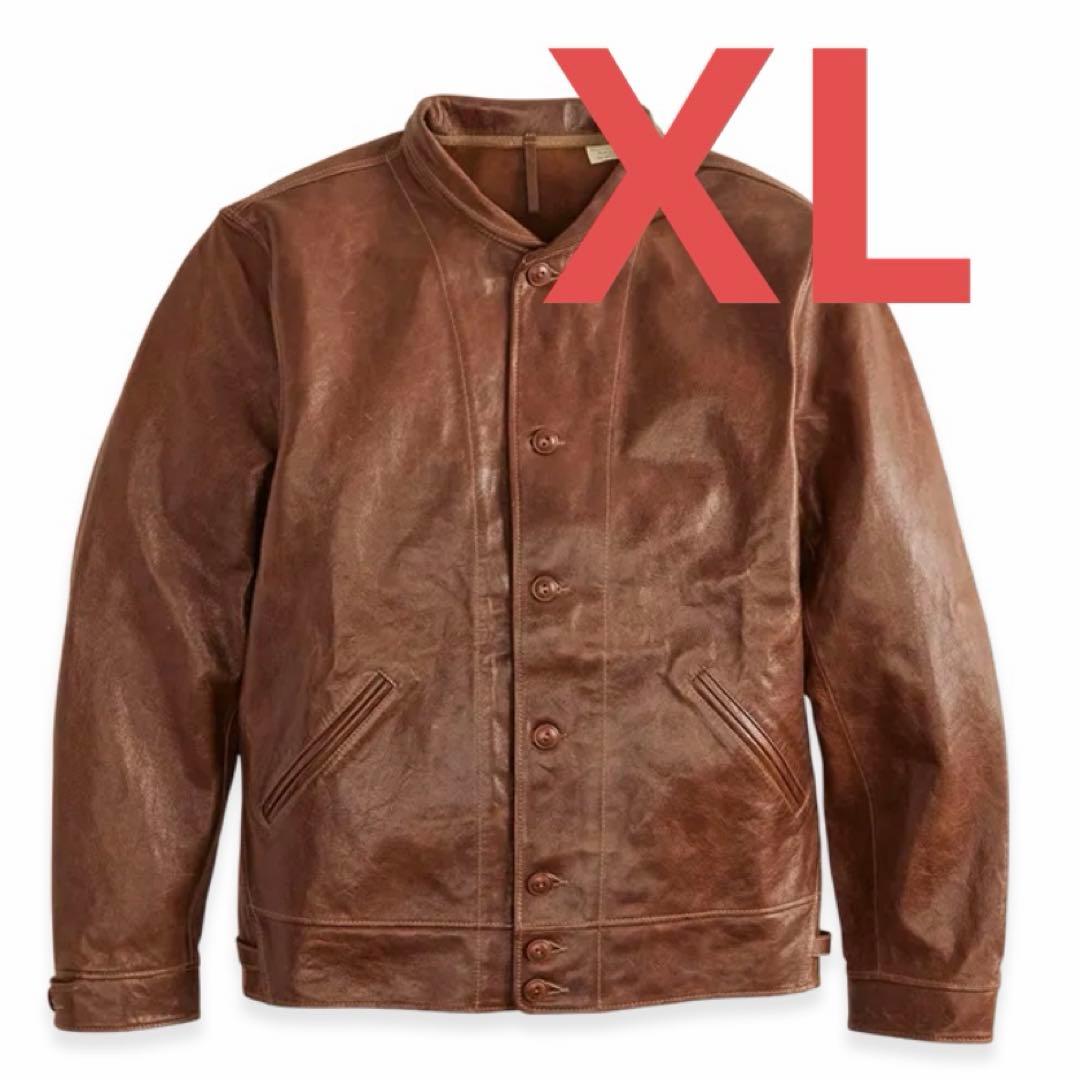 リーバイス メンロー コサック レザー ジャケット ブラウン XL